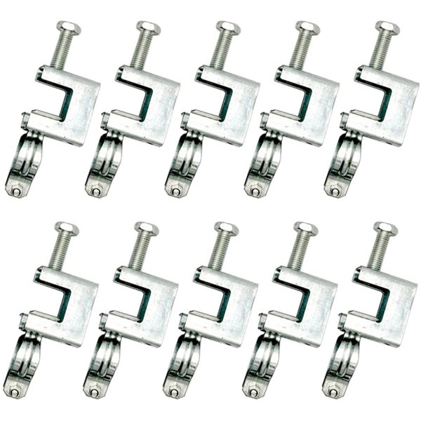 IMMORTAL GOODS 10Pcs Cable Clamp For Pipe; Conduit Hanger With Beam